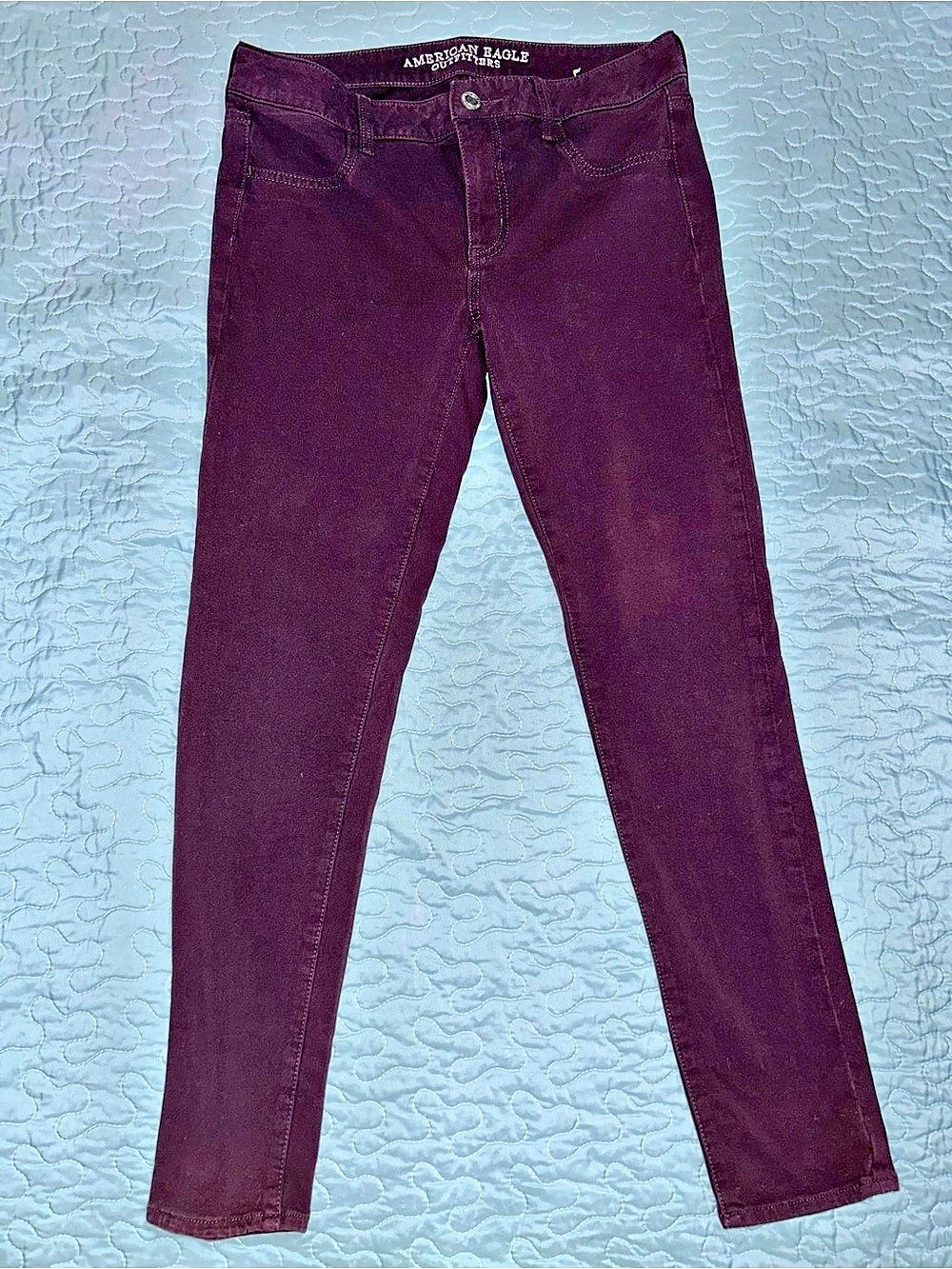 American Eagle Outfitters American Eagle Skinny Jeans Skinny Jeans in Purple Siz